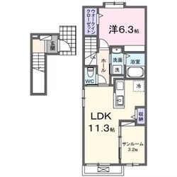 サウスクラウドⅢの物件間取画像